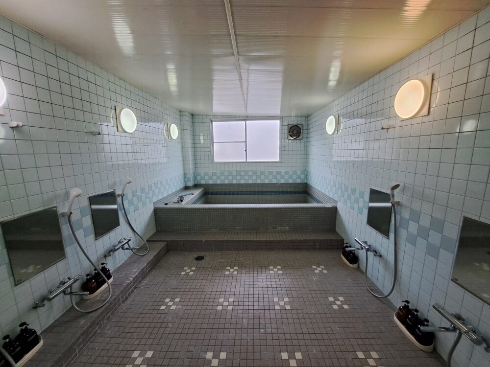 奥出雲多根自然博物館の宿泊施設にある浴場