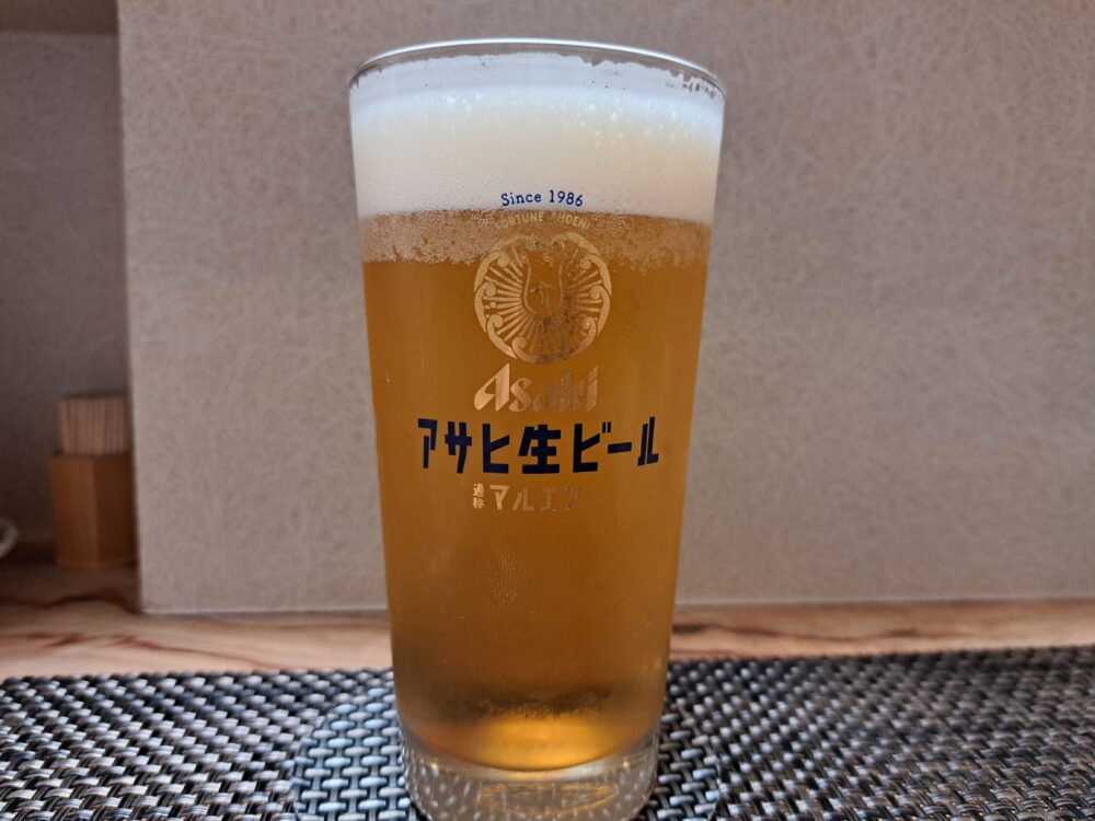 旬菜葉月の生ビール