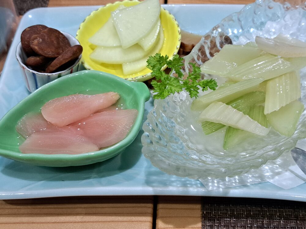 山咲きの漬物