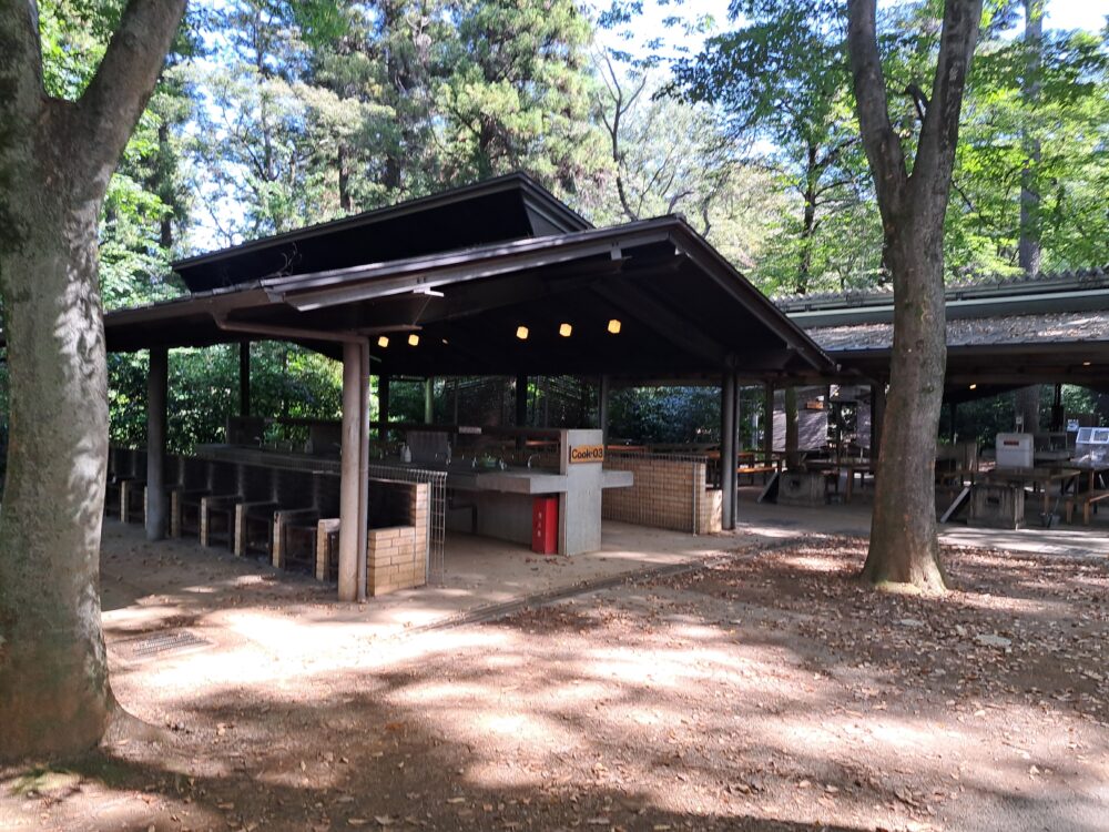 清水公園バーベキュー場の全景