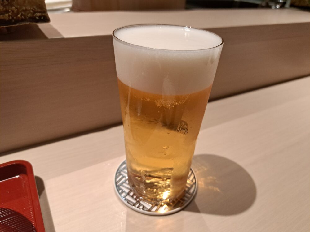 新橋の丈のビール