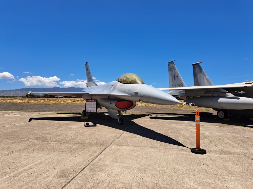 真珠湾航空博物館の戦闘機の展示