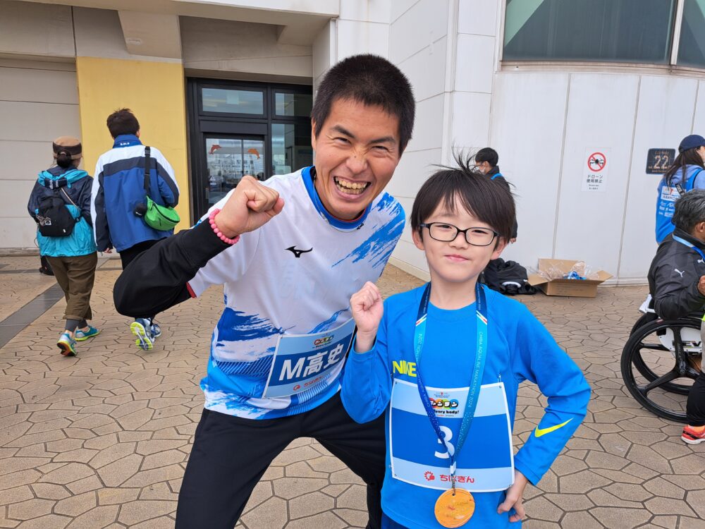 アクアラインマラソンのファンランでのM高史さん