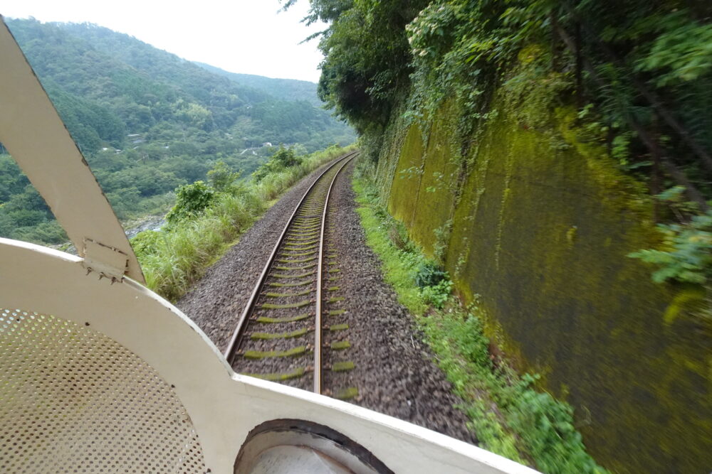 鉄道ホビートレインの前面展望