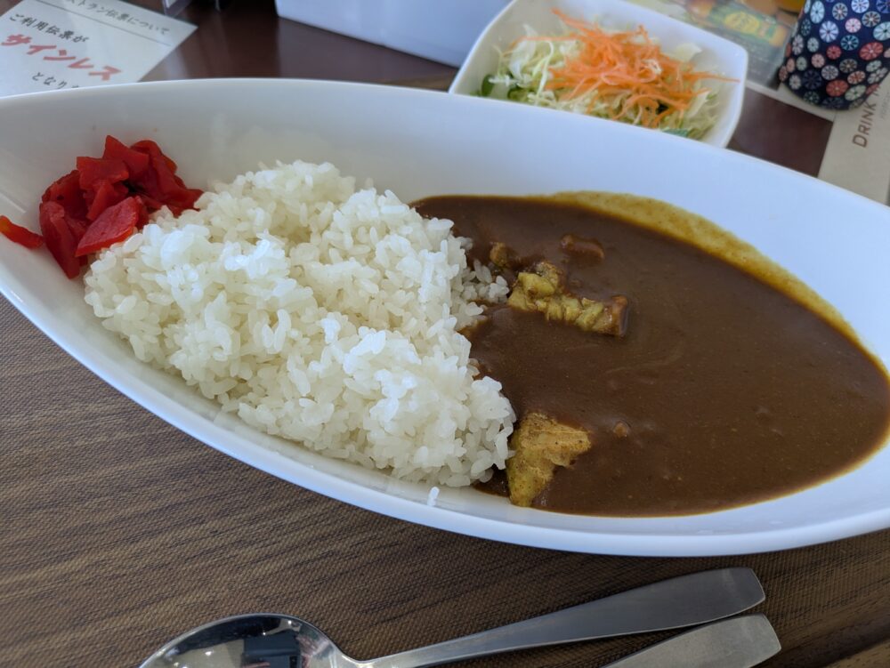 大平台カントリークラブのレストランのカレー