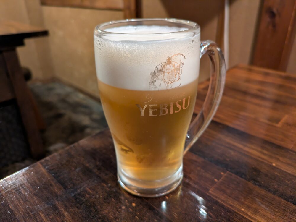 段々屋のビール