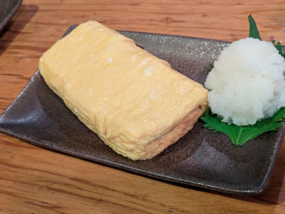 粗挽き蕎麦トキの厚焼き玉子