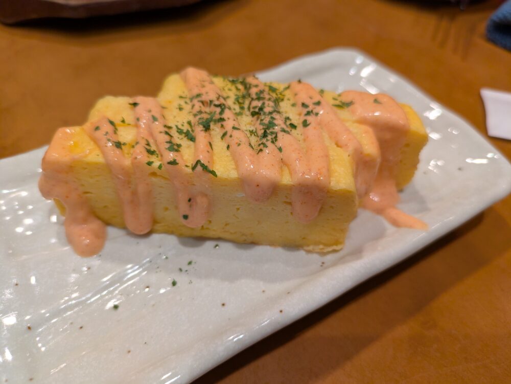 チムニー東京ビッグサイト前店の玉子焼き明太ソース