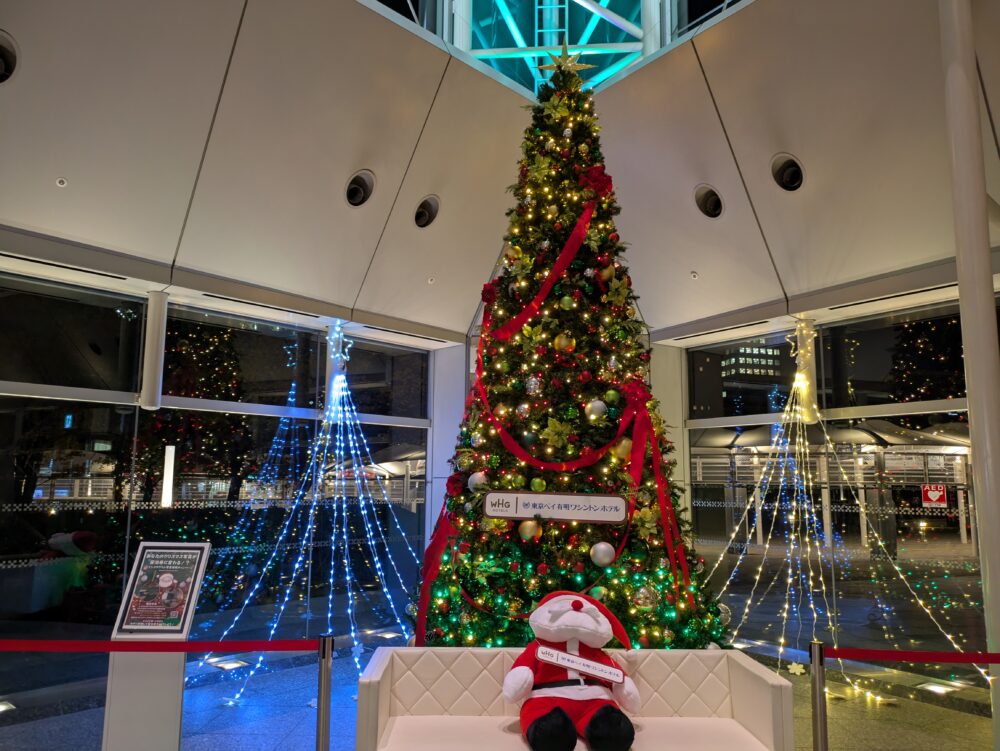 東京ベイ有明ワシントンホテルのクリスマスツリー