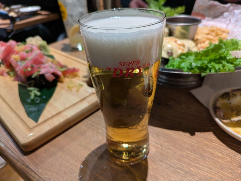 オートロキッチン渋谷店の生ビール