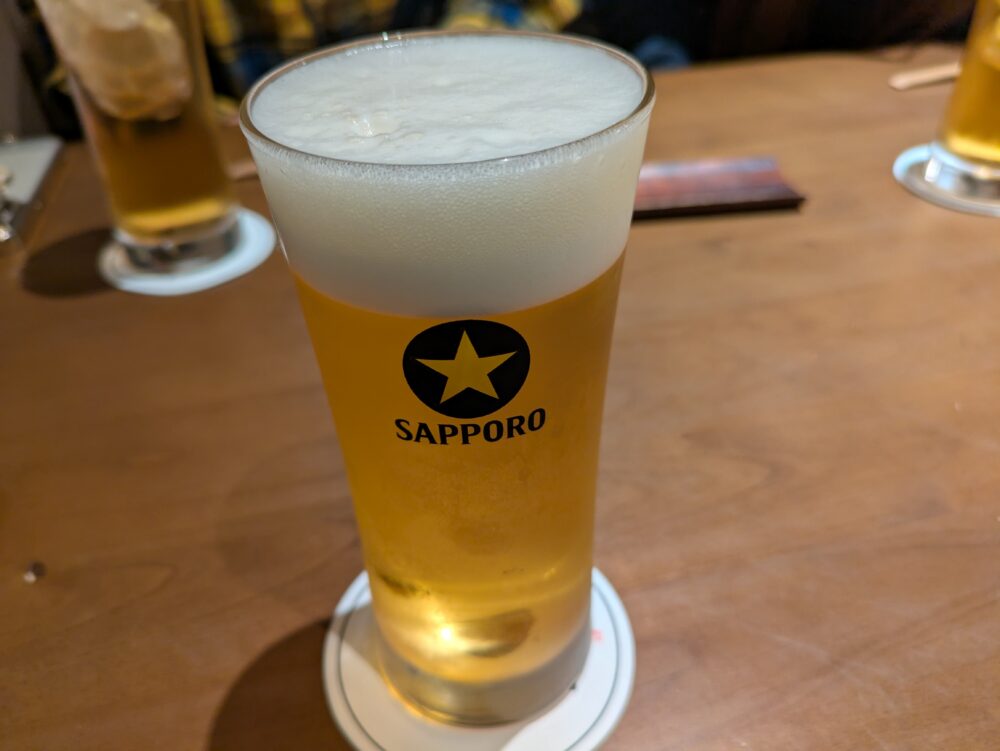 和食や太いちのビール