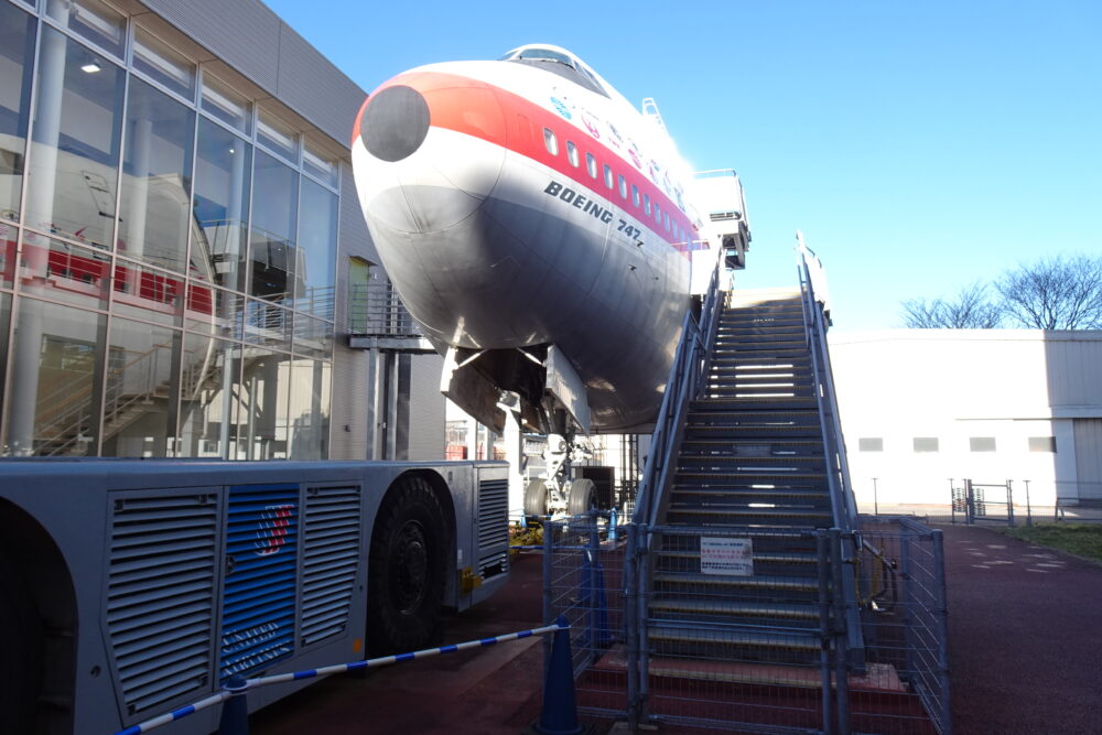 航空科学博物館の実際の機材