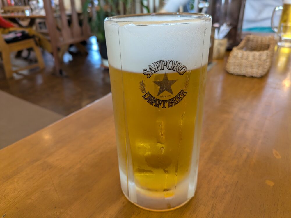 白樺荘のビール