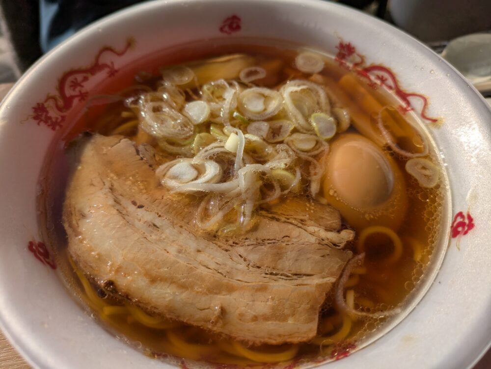 明治神宮の初詣の醤油ラーメン