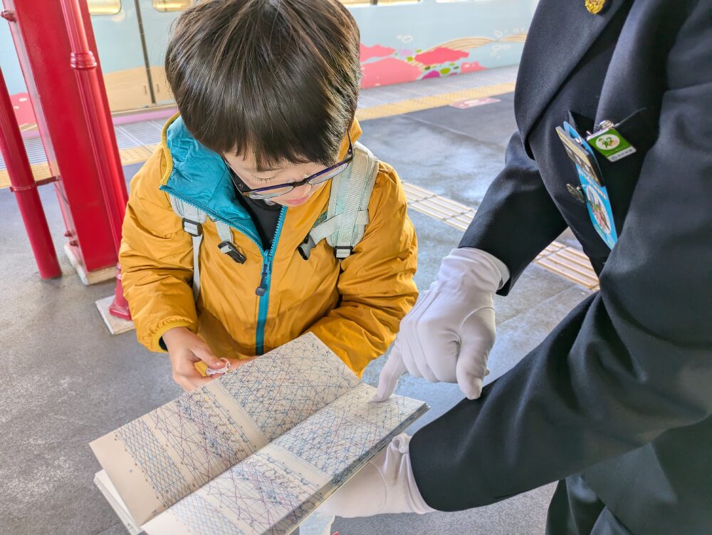 親子で学ぼう鉄道のお仕事のダイヤグラム