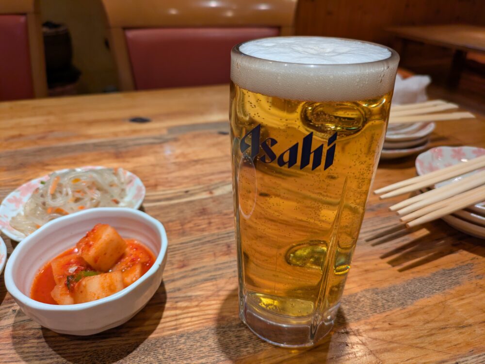 金華園のビール