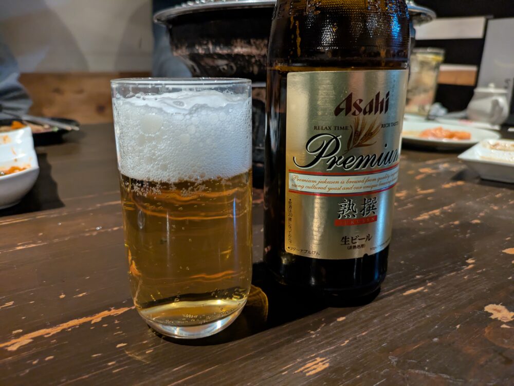 ぼたんの瓶ビール