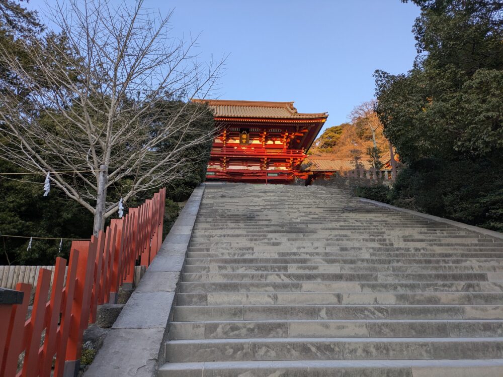 鶴岡八幡宮の消しゴムマジック後