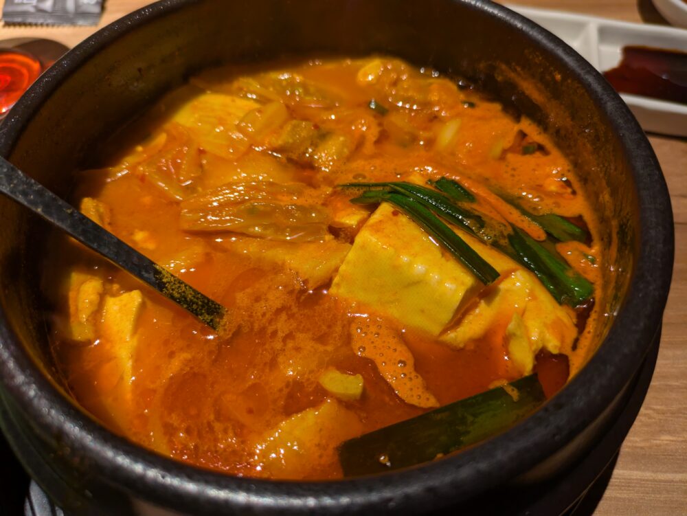 焼肉グレート神田店のスンドゥプチゲ