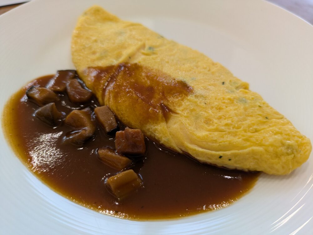 テラスレストランサントロペの野菜オムレツ