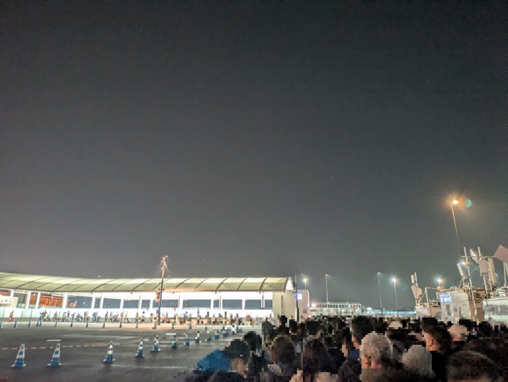 夢洲駅の帰途ルート
