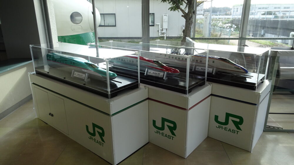 JR東日本新幹線総合車両センターの模型
