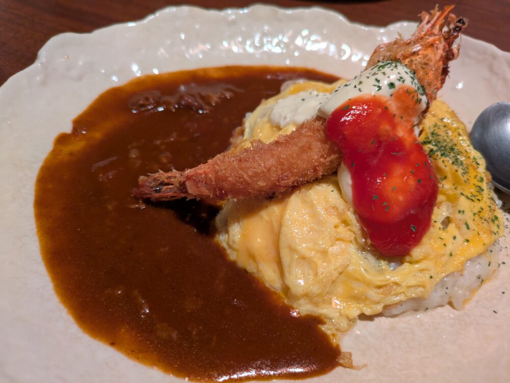 じなんぼうのクリームリゾットオムライス
