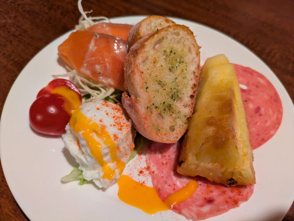 じなんぼうの前菜盛り合わせ