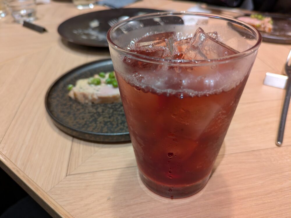テルセーロのカシスソーダ