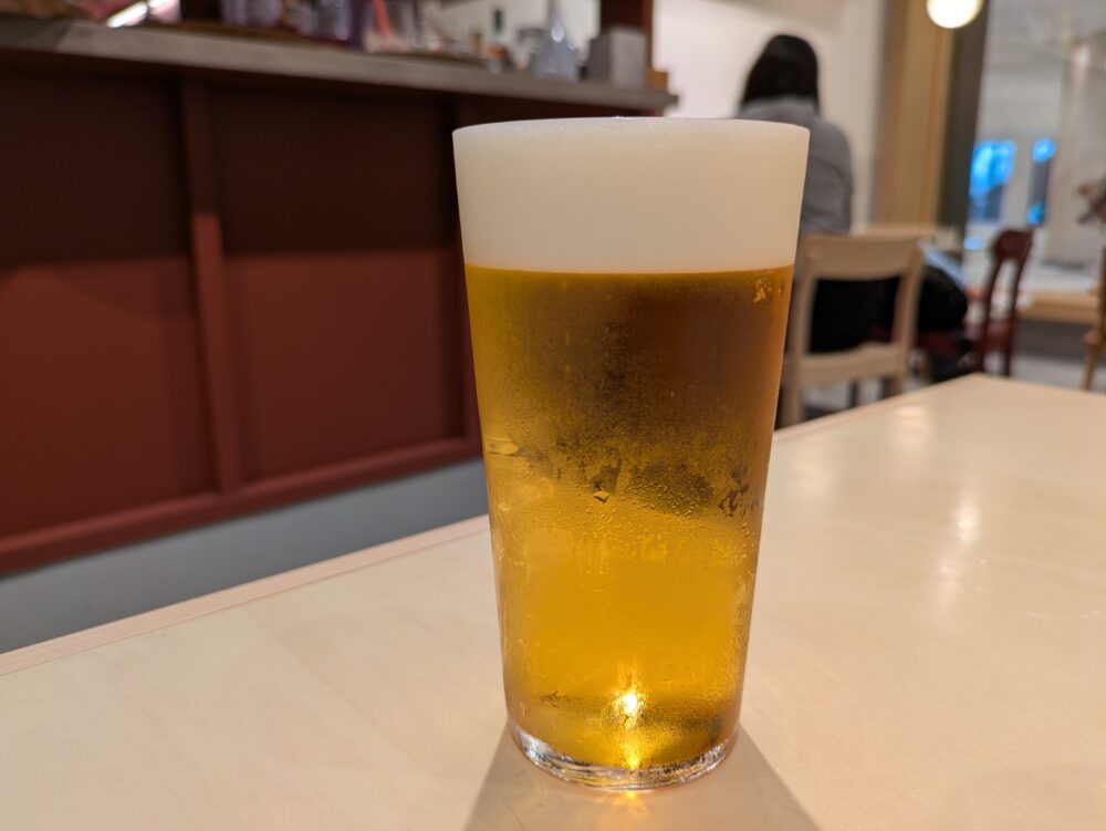 麻布台ヒルズギャラリーカフェのビール