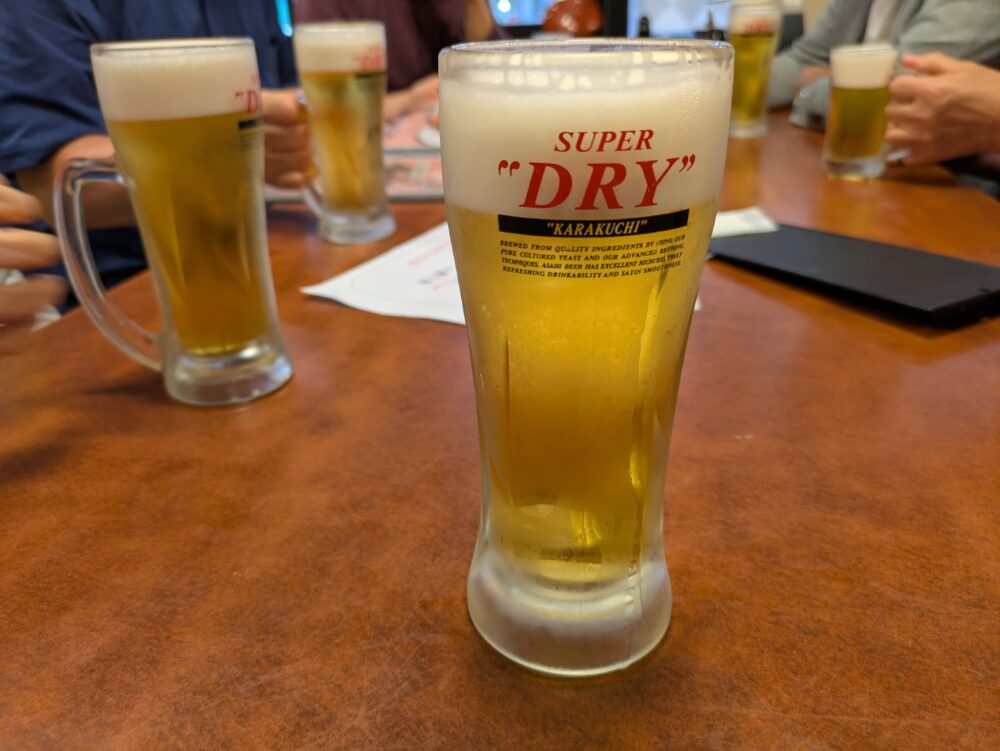 磯丸熱海平和通り店のビール