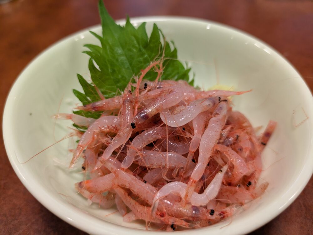磯丸熱海平和通り店の生桜えびつまみ