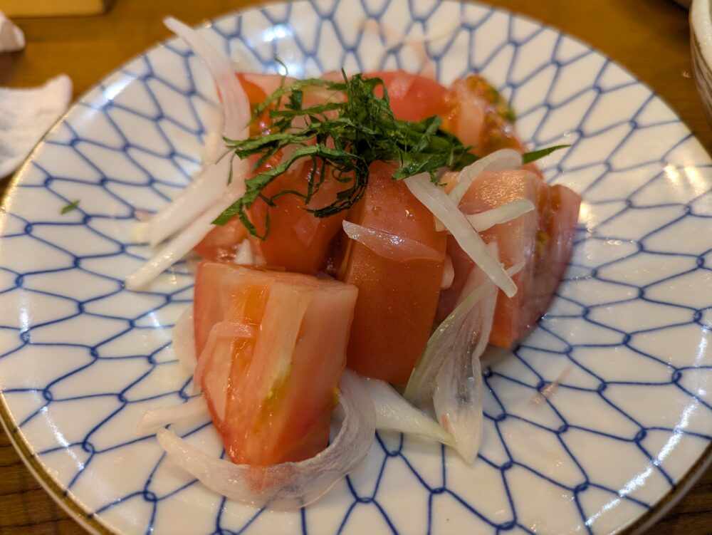 庄や本八幡南口店のガリトマト