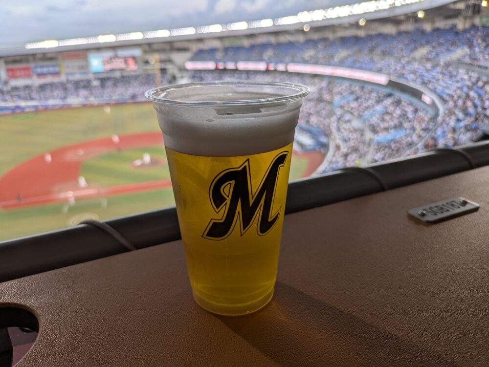 シーガルシートでビール