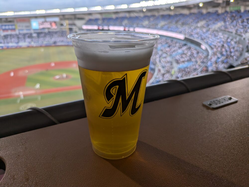 シーガルシートでビール