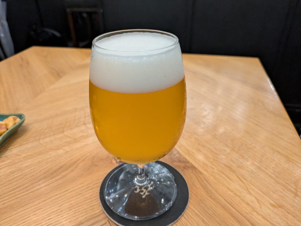 暁タップス銀座のオーガニックゴールデンエール