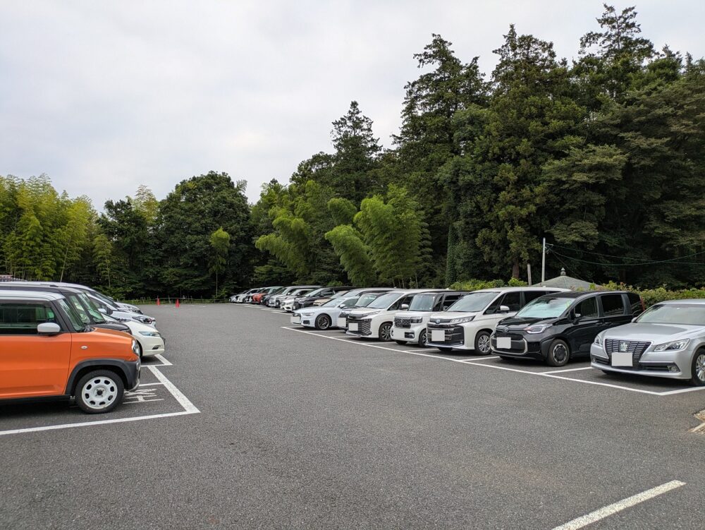市川市動植物園の駐車場