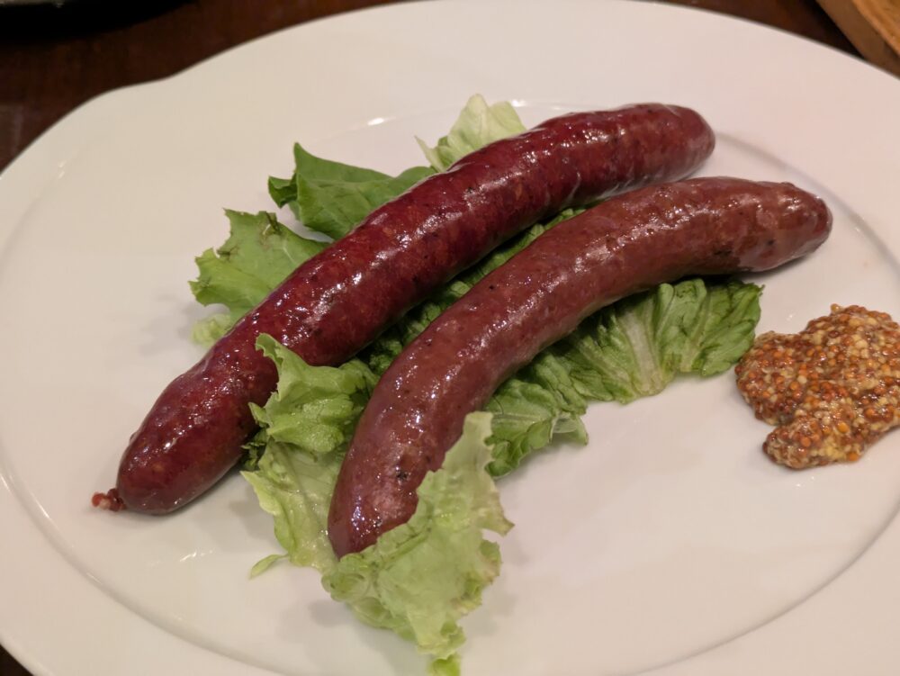 グラン(GRAIN)の鹿肉のソーセージ