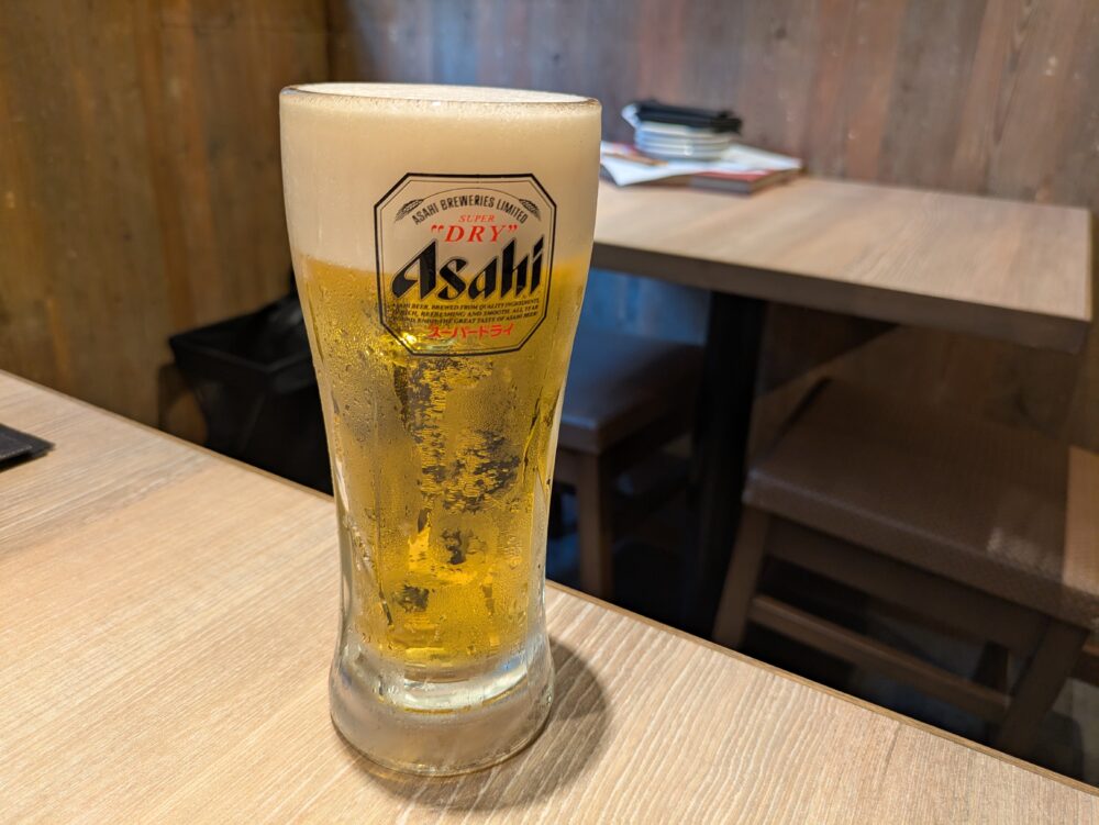 馬並み家三田本店のビール