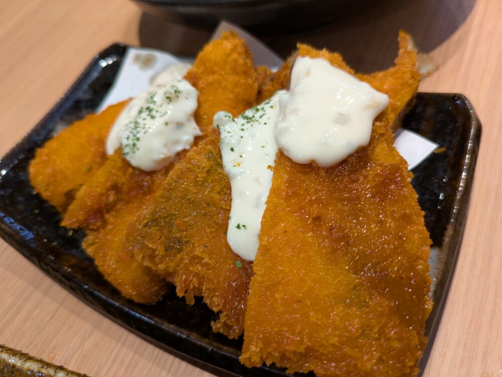 だい炭日本橋店のアジフライ