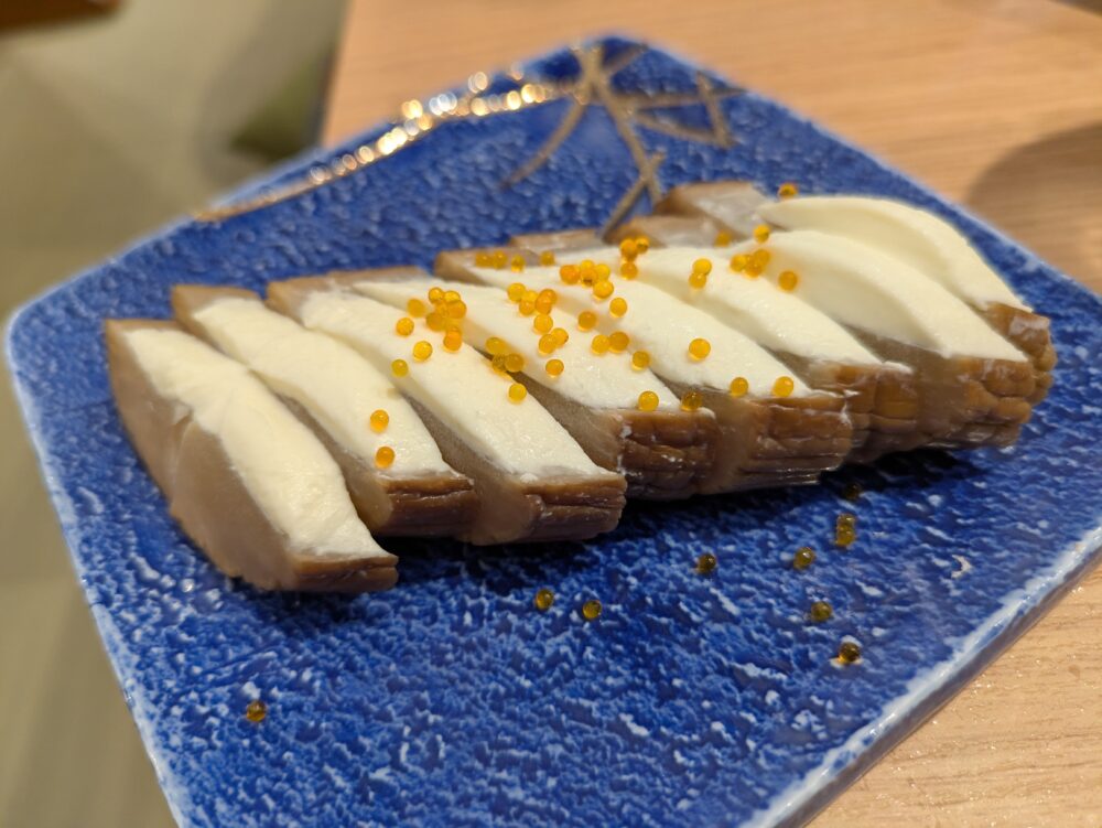 だい炭日本橋店のいぶりがっこクリームチーズ