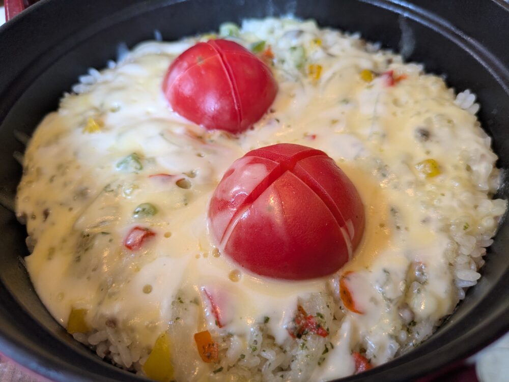 mu-ku船橋のランチコースのSTAUB飯