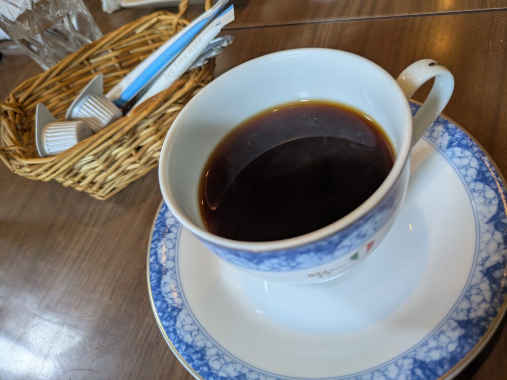 mu-ku船橋のランチコースのコーヒー