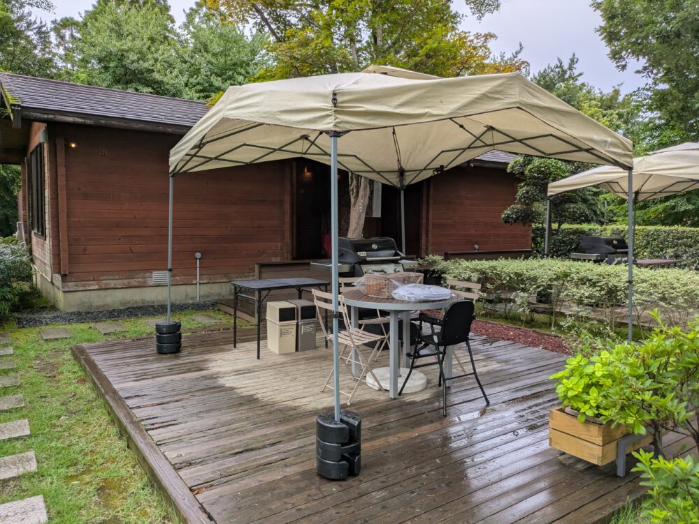 リソルの森のウッドデッキ