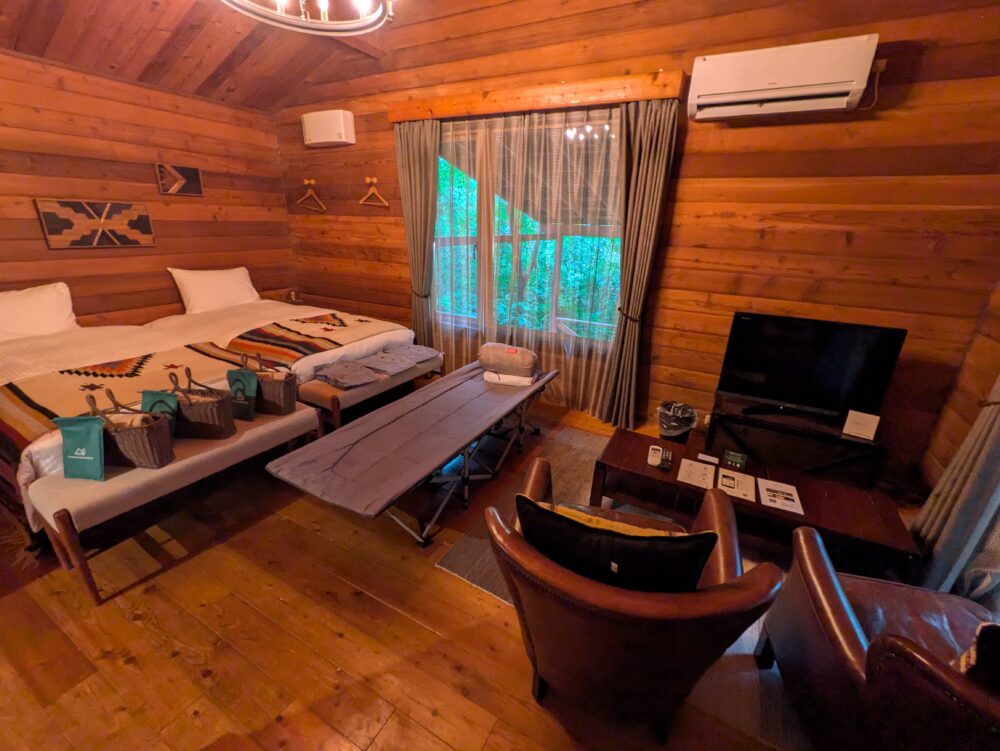 リソルの森のコテージの部屋は2部屋分割