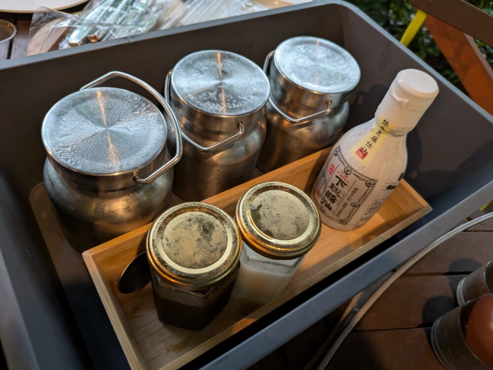 リソルの森のバーベキューセットのデザート