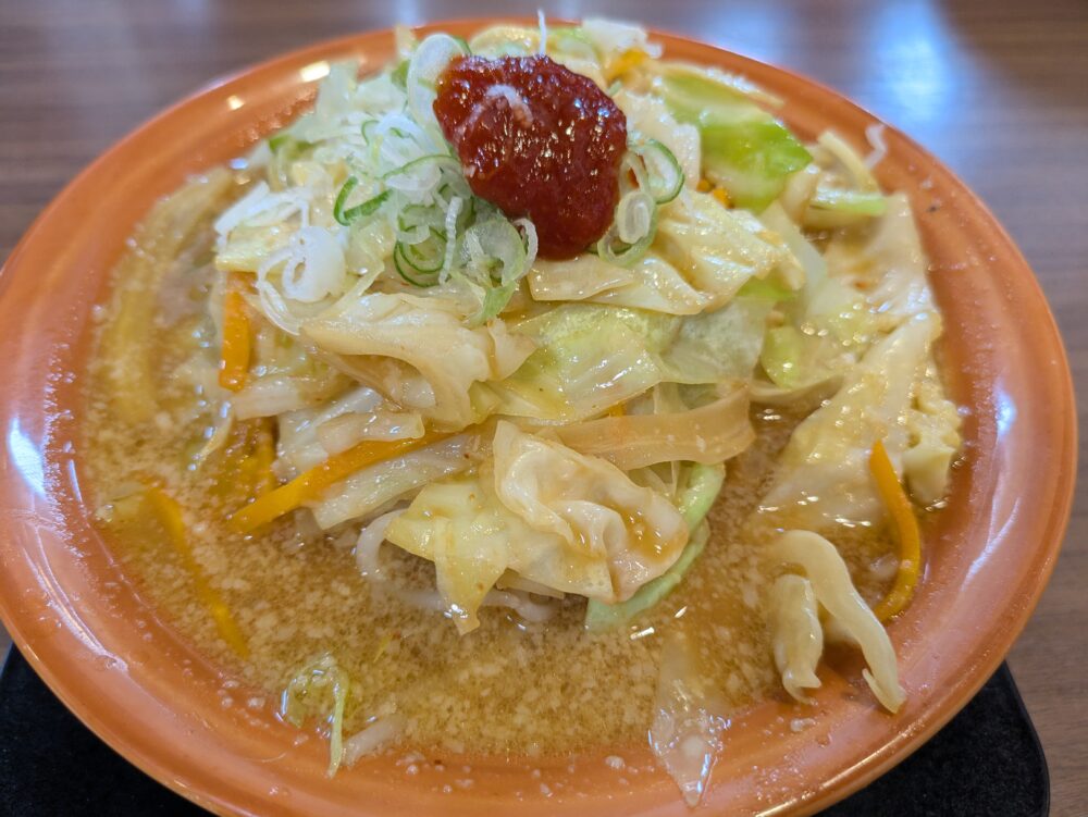 麺屋むげん茂原店の野菜味噌ラーメン