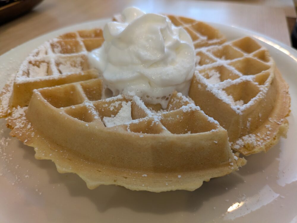 アロハキッチンのプレーンワッフル