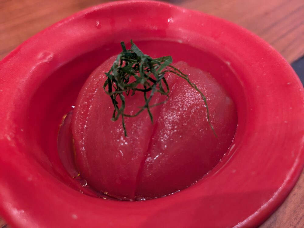 彩tori鳥のトマト三杯酢