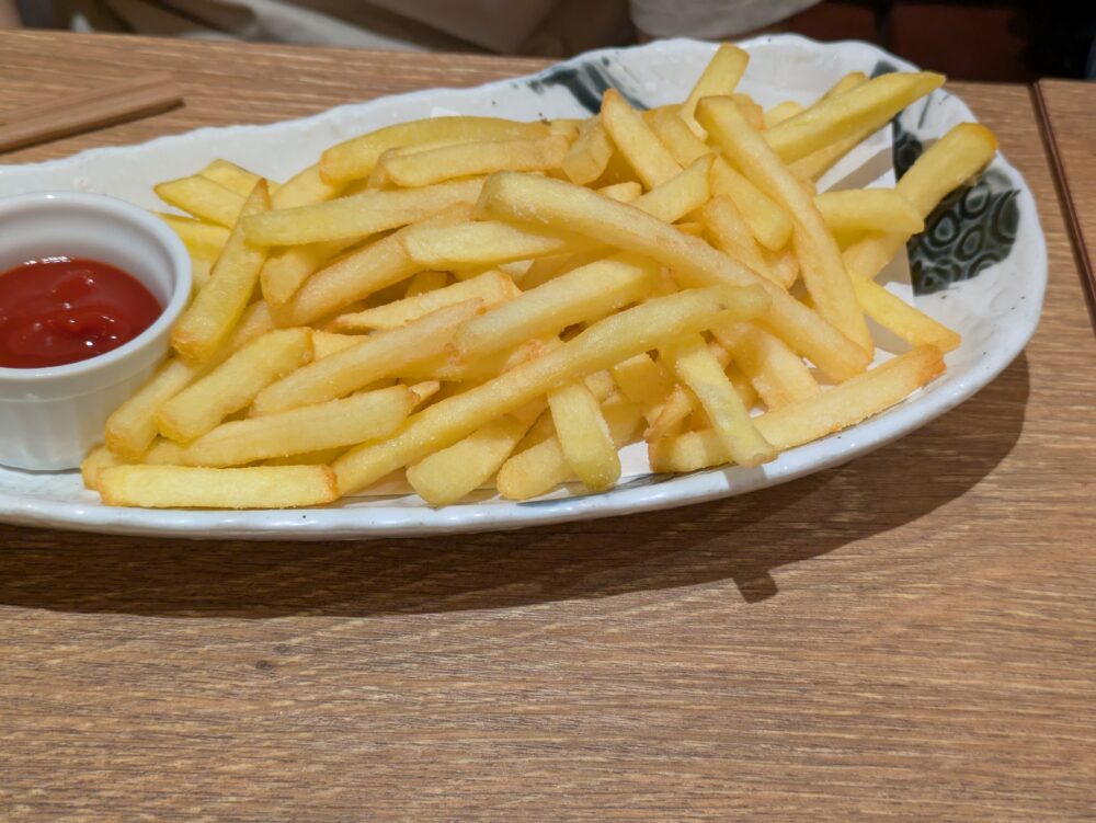 いろり庵上野店のポテトフライ
